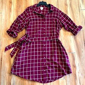 🌿St. John’s Bay Plaid Dress With Pockets🌿